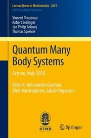Tapa de Quantum Many Body Systems Cetraro Italy 2010