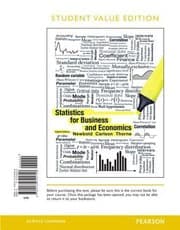 Tapa de Statistics For Business And Economics Student Value Edition