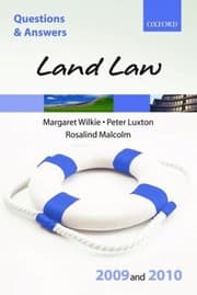 Tapa de Q A Land Law 2009 and 2010
Blackstones Law Questions and Answers