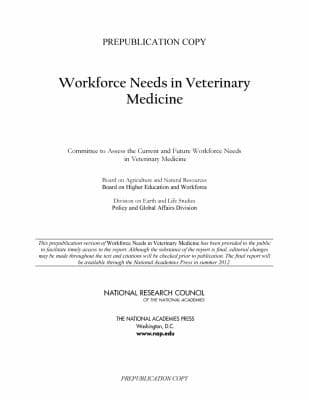 Tapa de Workforce Needs In Veterinary Medicine