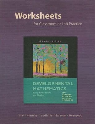 Tapa de Developmental Mathematics Worksheets For Classroom Or Lab Practice Basic Mathematics And Algebra