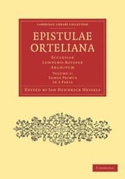 Tapa de Epistulae Ortelianae 2 Part Set Ecclesiae Londinobatavae Archivum