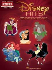 Tapa de Disney Hits Hal Leonard Recorder Songbook