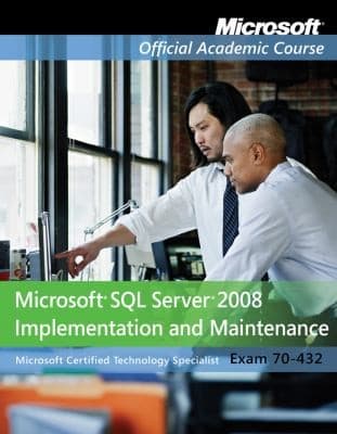 Tapa de 70432 Microsoft Sql Server Database Administration Package