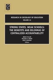 Tapa de Strong States Weak Schools The Benefits And Dilemmas Of Centralized Accountability