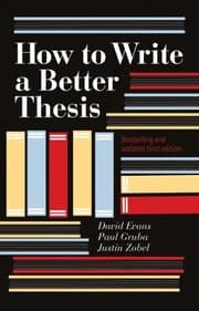 Tapa de How To Write A Better Thesis