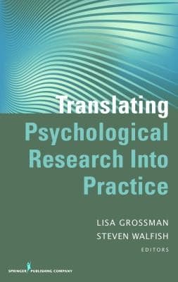 Tapa de Translating Psychological Research Into Practice