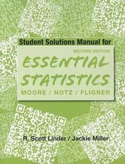 Tapa de Student Solutions Manual For Moorenotzfligners Essential Statistics