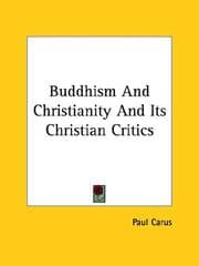 Tapa de Buddhism And Christianity And Its Christian Critics