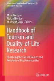Tapa de Handbook Of Tourism And Qualityoflife Research Enhancing The Lives Of Tourists And Residents Of Host Communities