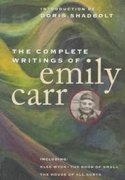 Tapa de The complete writings of Emily Carr