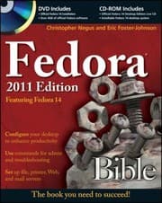 Tapa de Fedora Bible Featuring Fedora Linux 14