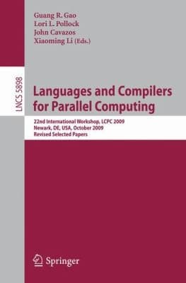 Tapa de Languages And Compilers For Parallel Computing 22nd International Workshop Lcpc 2009 Newark De Usa October 810 2009 Revised Selected Papers