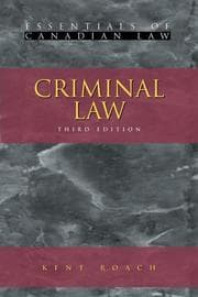 Tapa de Criminal law