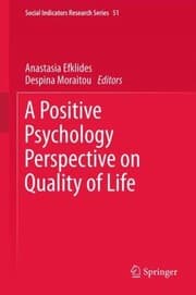 Tapa de A Positive Psychology Perspective On Quality Of Life