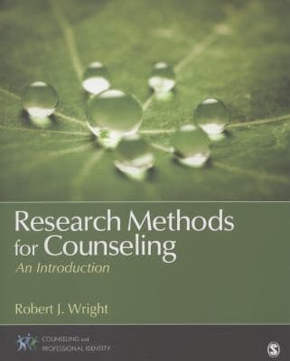 Tapa de Research Methods For Counseling An Introduction