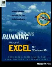 Tapa de Running Microsoft Excel for Windows 95