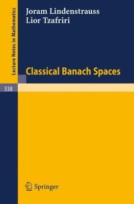 Tapa de Classical Banach Spaces
Lecture Notes in Mathematics