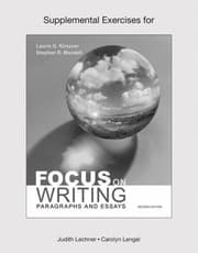 Tapa de Supplemental Exercises for Focus on Writing