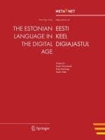 Tapa de The Estonian Language In The Digital Age Eesti Keel Digiajastul