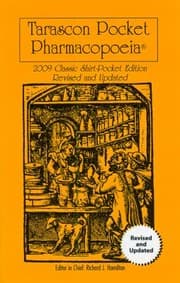 Tapa de Tarascon Pocket Pharmacopoeia 2009 Classic Shirt Edition Revised and Updated
Tarascon Pocket Pharmacopoeia