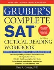 Tapa de Grubers Complete SAT Critical Reading Workbook