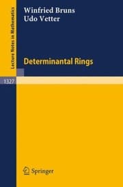 Tapa de Determinantal Rings
Lecture Notes in Mathematics