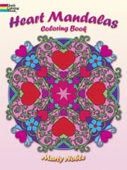 Tapa de Heart Mandalas Coloring Book