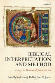 Tapa de Biblical Interpretation And Method Essays In Honour Of John Barton