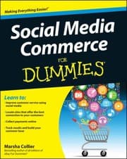 Tapa de Social Media Commerce For Dummies