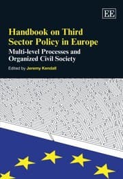 Tapa de Handbook On Third Sector Policy In Europe Multilevel Processes And Organized Civil Society