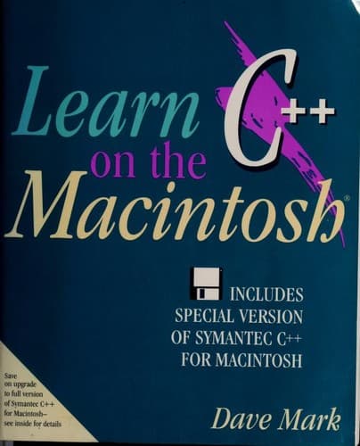 Tapa de Learn C++ on the Macintosh