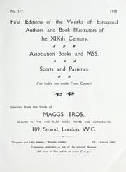 Tapa de First editions of the works of esteemed authors and book illustrators of the XIX th century