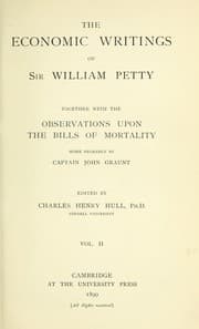 Tapa de The economic writings of Sir William Petty