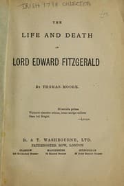 Tapa de The life and death of Lord Edward Fitzgerald