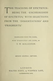 Tapa de The teaching of Epictetus