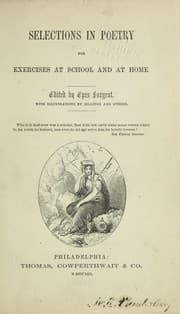 Tapa de Selections in poetry for exercises at school and at home