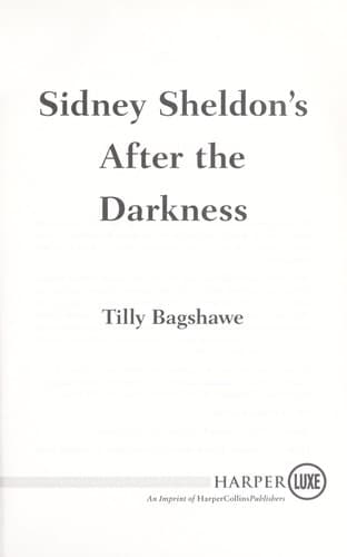Tapa de Sidney Sheldon's After the darkness