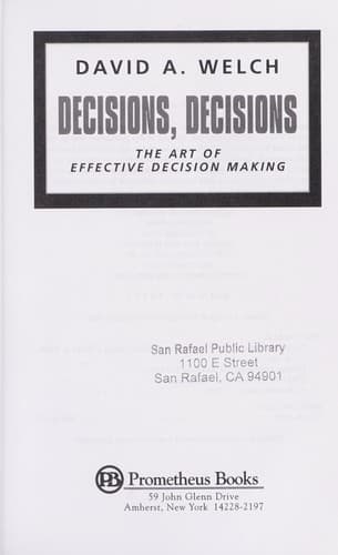Tapa de Decisions, decisions