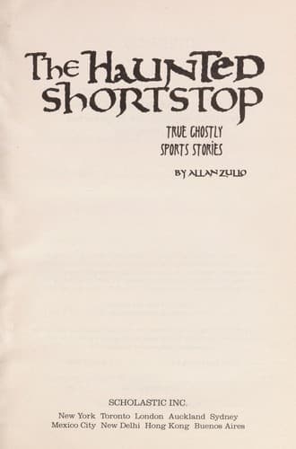 Tapa de The haunted shortstop