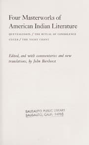 Tapa de Four masterworks of American Indian literature