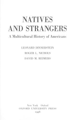 Tapa de Natives and strangers