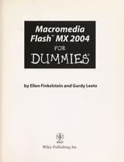 Tapa de Macromedia Flash MX 2004 for dummies