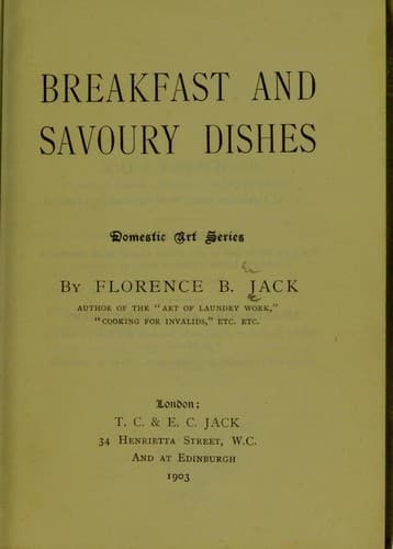 Tapa de Breakfast and Savoury Dishes