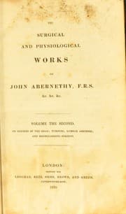 Tapa de The surgical and physiological works of John Abernethy, F.R.S.