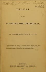 Tapa de Digest of the homoeopathic principles