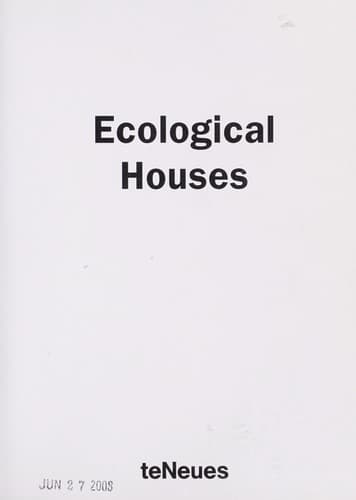 Tapa de Ecological houses