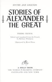 Tapa de Stories of Alexander the Great