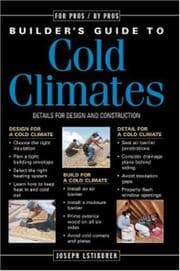 Tapa de Builder's Guide to Cold Climates