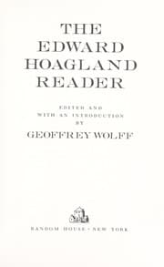 Tapa de The Edward Hoagland reader